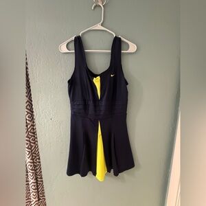 Nike Black and Yellow athleisure Mini Dress